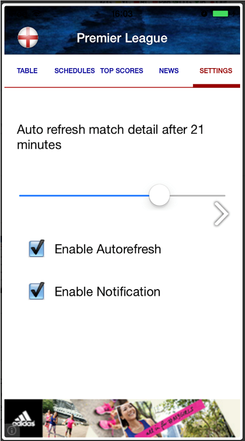 LIVE SCORE - PREMIER LEAGUE screenshot 9